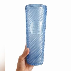 Starbucks Summer 2024 Blue Swirl Venti Tumbler